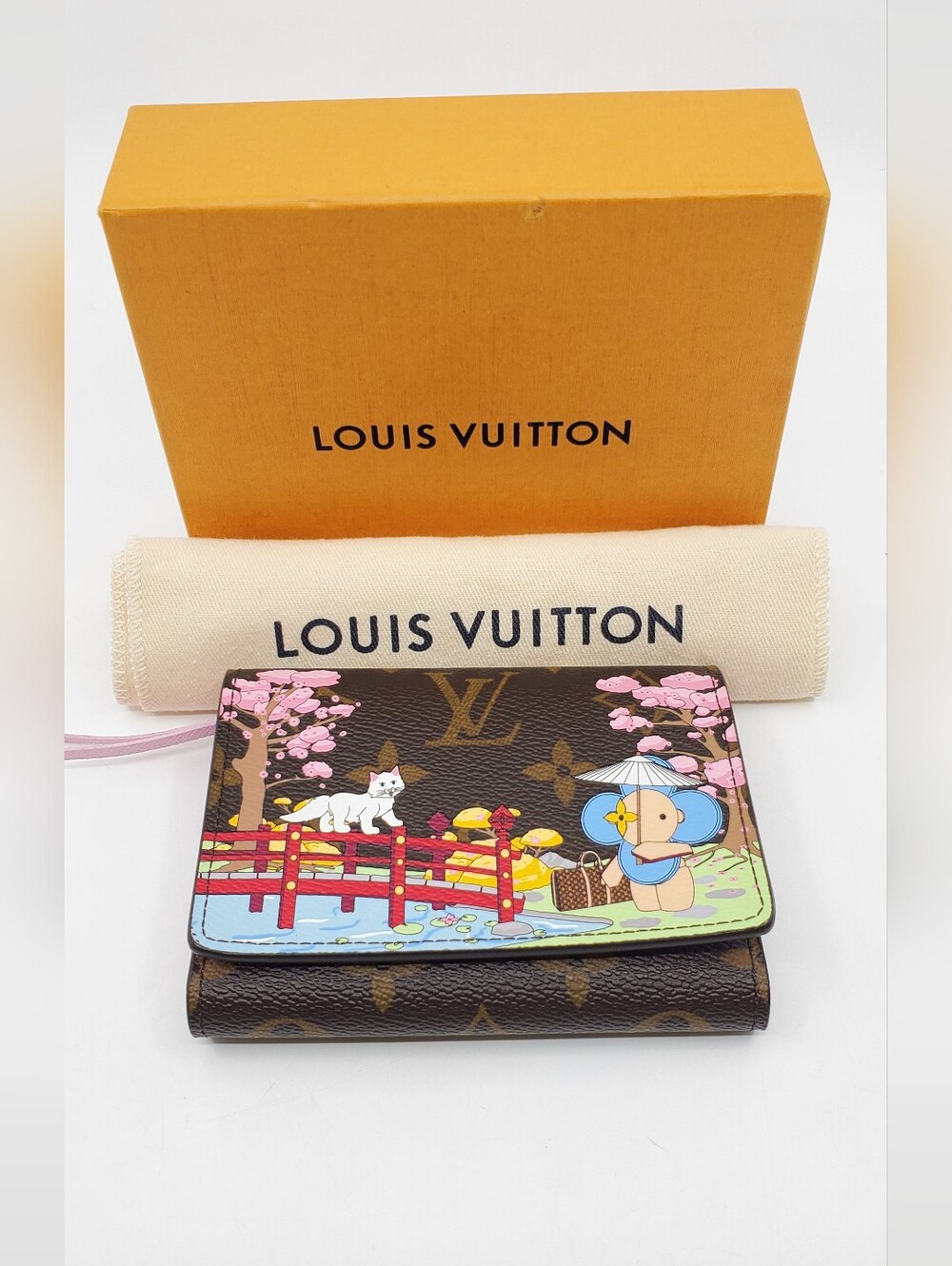 Louis Vuitton Monogram 2021 Christmas Animation Japanese Wallet